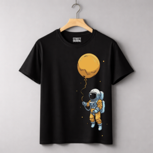 Astronaut Holding a Balloon – Design ID:34917410 Black