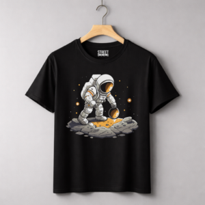 Astronaut On The Moon – Design ID:49165830 Black