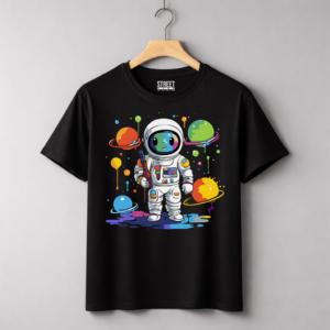 Astronaut Paint in The Planets – Design ID:49241714 Black