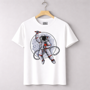Astronaut With Moon – Design ID:19632024 White