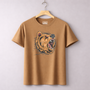 Bear Head Roaring - Design ID:10192801 Camel