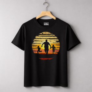 Father With Kids – Design ID:78134573 Black