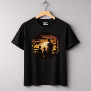 Father With Kids – Design ID:94278838 Black