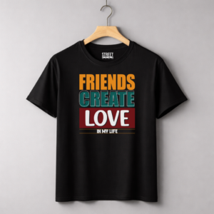 Friends Create Love – Design ID:86958084 Black
