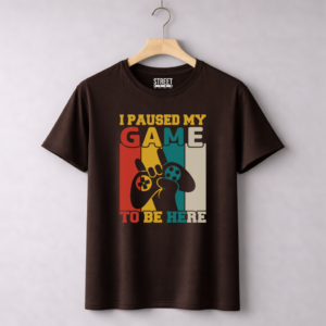 I Paused My Game – Design ID:11977282 Brown