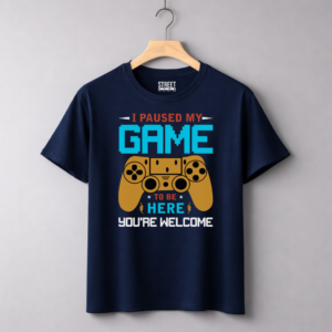 I Paused My Game – Design ID:24589267 Blue