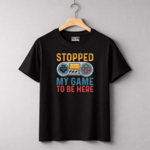Stopped My Game – Design ID:49400357 Black