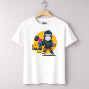 Gym Hard Monkey – Design ID:17187184 White
