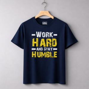 Hand Drawn Work Hard – Design ID:67402172 Blue
