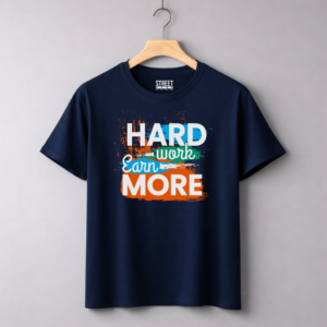 Hard Work Earn More – Design ID:88784432 Blue