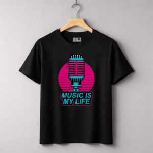 Music is My Life – Design ID:12026299 Black