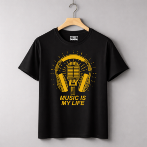 Music is My Life – Design ID:12026316 Black