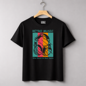 Retro Music – Design ID:12044518 Black