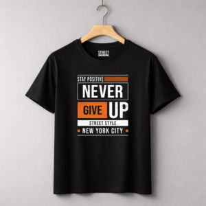 Never Give Up – Design ID:12286620 Black