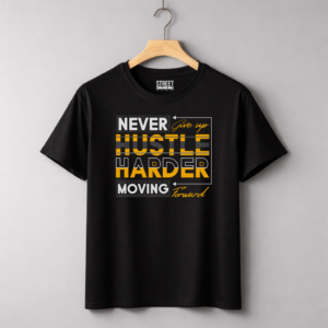 Never Hustle – Design ID:21566881 Black