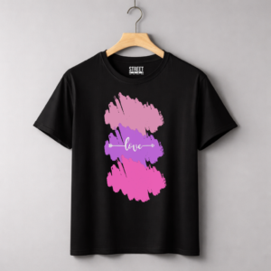 Love Pink Pattern – Design ID:30904805 Black
