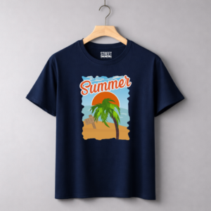 Summer Beach Palm Tree – Design ID:11346960 Blue