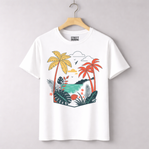 Summer Island Palm Trees – Design ID:60561762 White