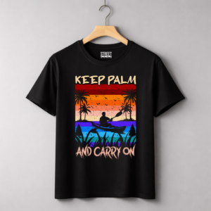 Keep Palm And Carry On – Design ID:17876487 Black