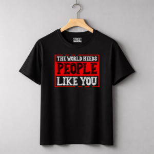 The World Needs People – Design ID:23792651 Black