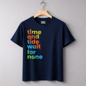 Time And Tide Wait For None – Design ID:23859060 Blue