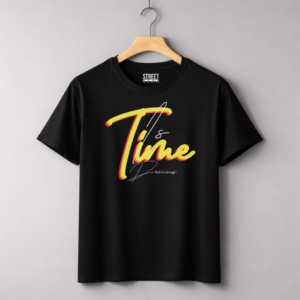 Time Typography – Design ID:17667860 Black
